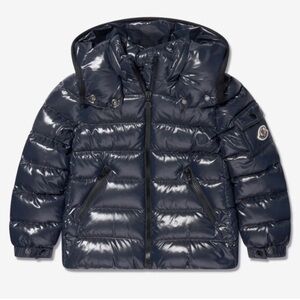 Moncler Kids Down Padded Bady Jacket in Night Blue